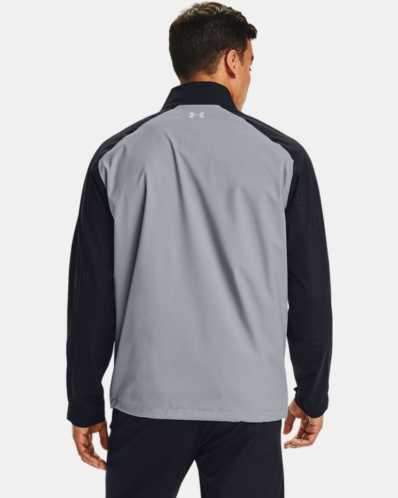 Men's UA Golf Rain Jacket, Gray, pdpMainDesktop image number 1